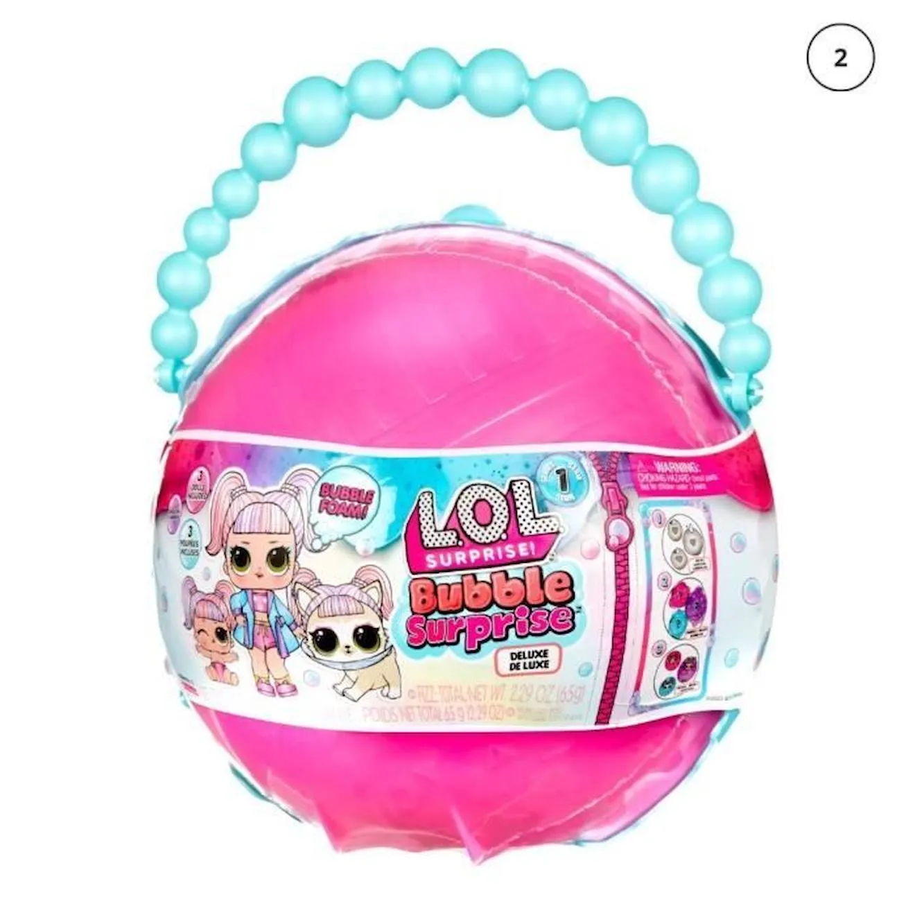L.O.L. Surprise Bubble Surprise Deluxe - 3 figurines + accesoires blanc - L.O.L. Surprise!