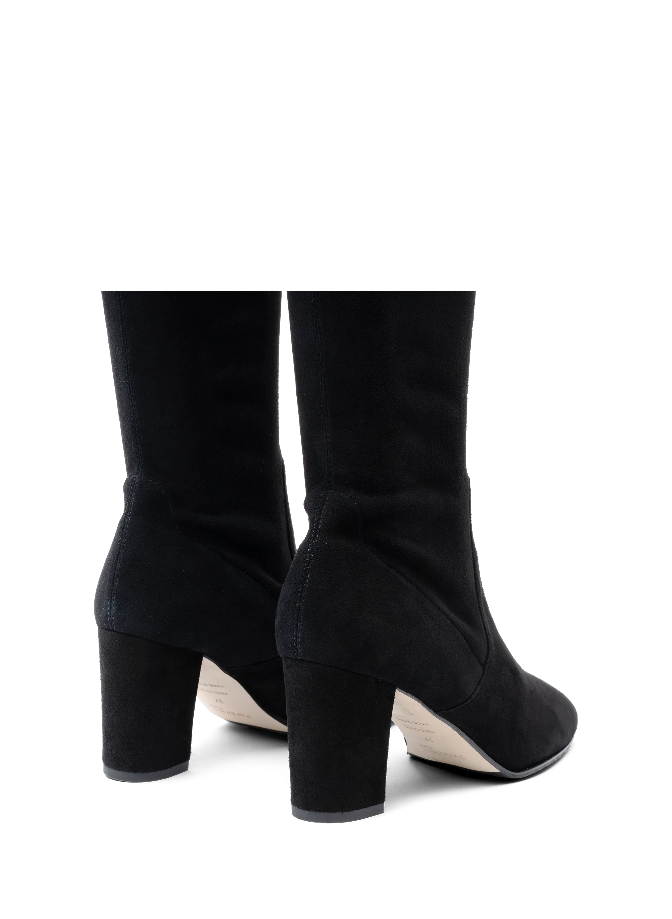 PARALLELE  Cuissardes en velours stretch zarcas - Noir