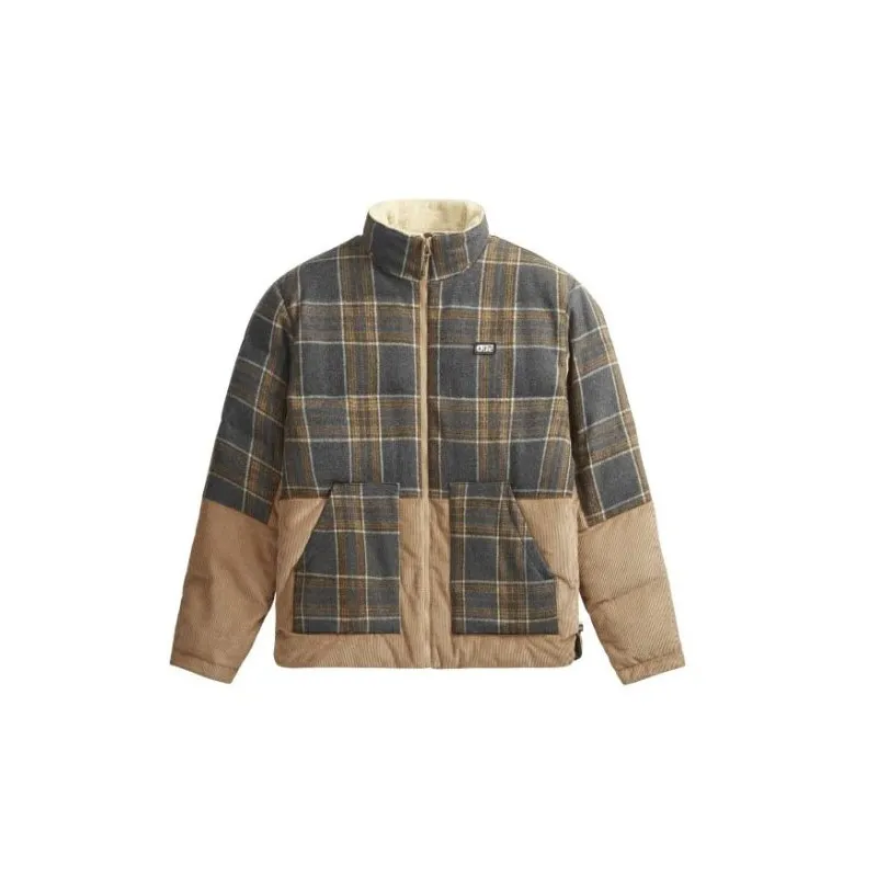 Veste homme Picture Matane jacket plaid black 2024 Chez SportAixTrem